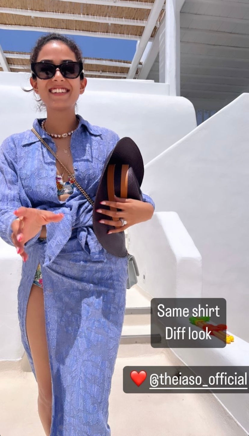 Mira Kapoor in Kumi Matching Set (Crop top & Skirt)