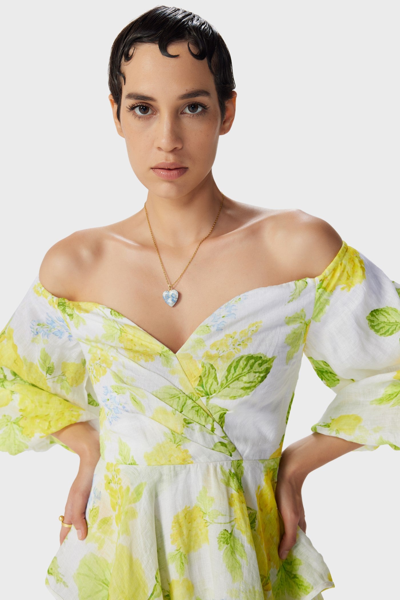 Fleur Off Shoulder Short Dress