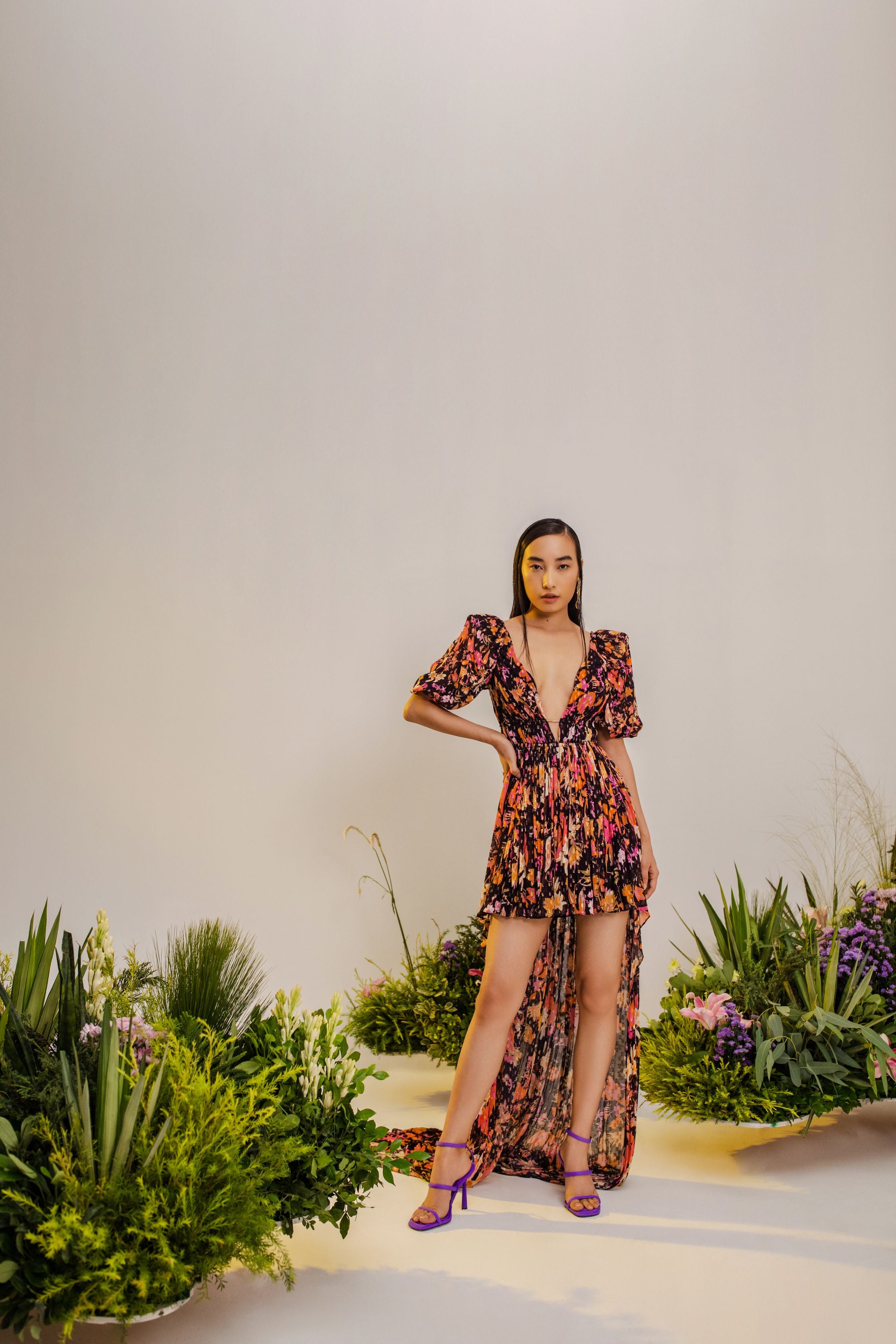 Haru High Low Long Trail Dress