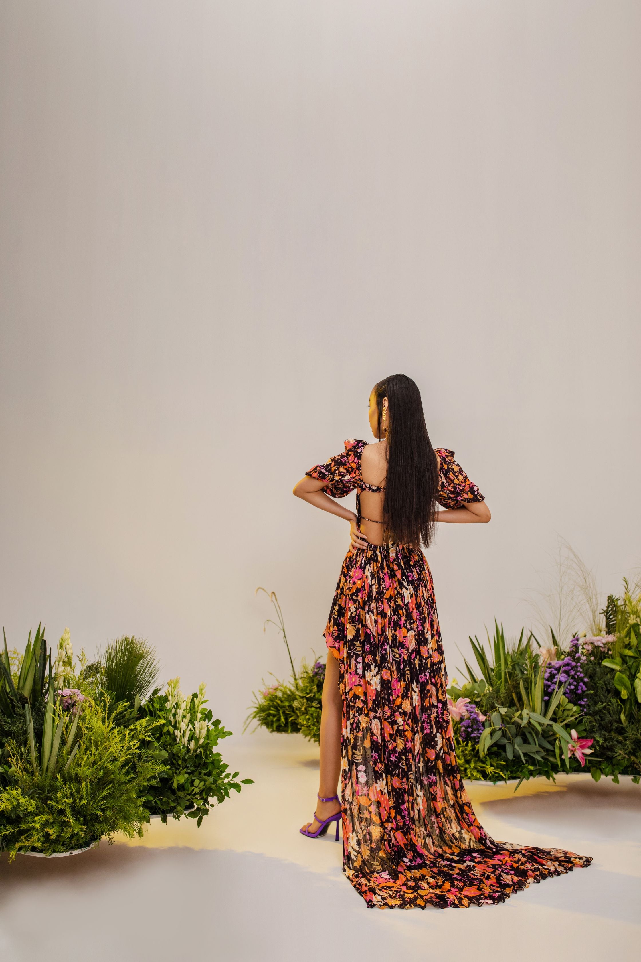 Haru High Low Long Trail Dress