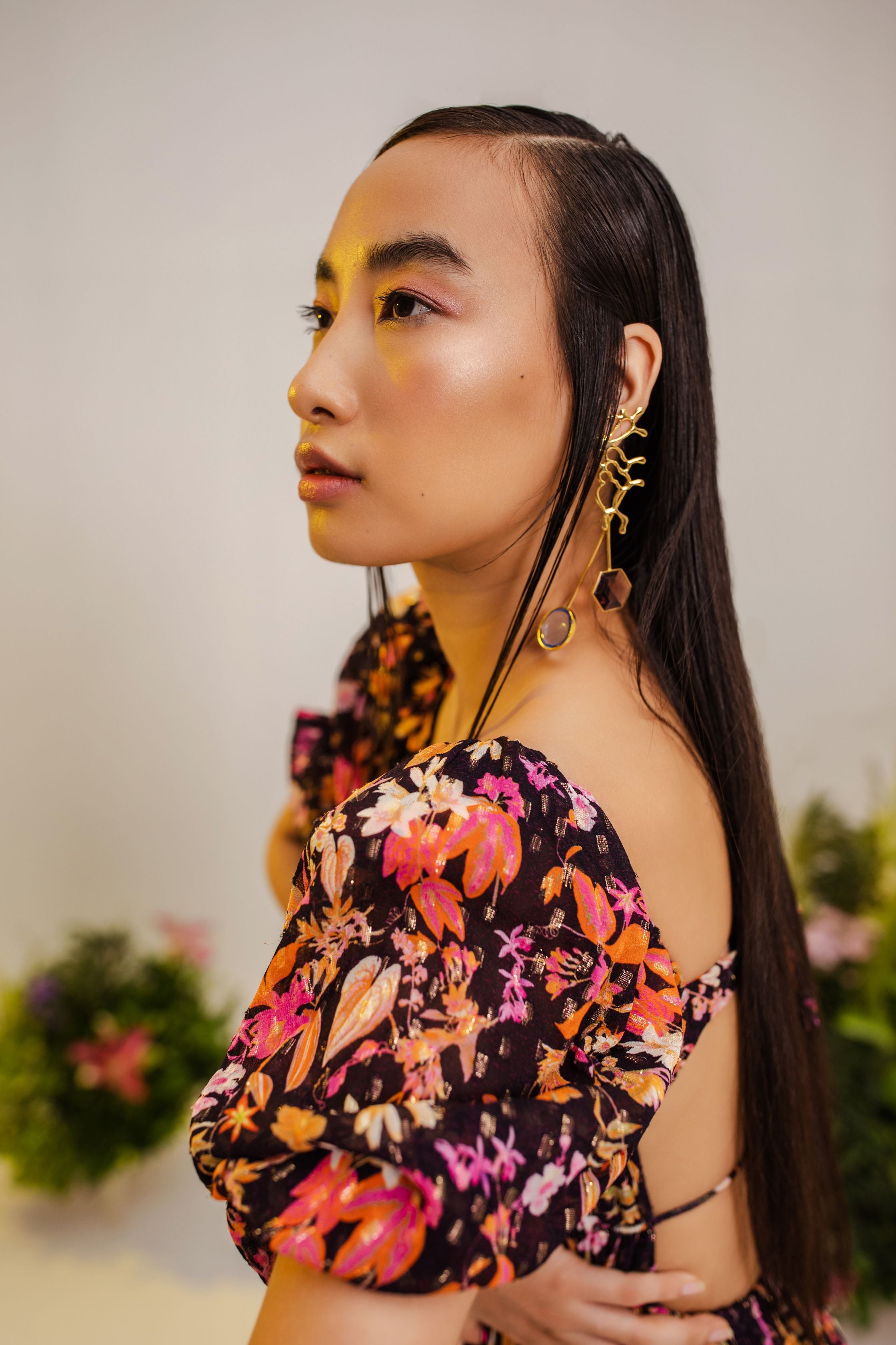 Haru High Low Long Trail Dress