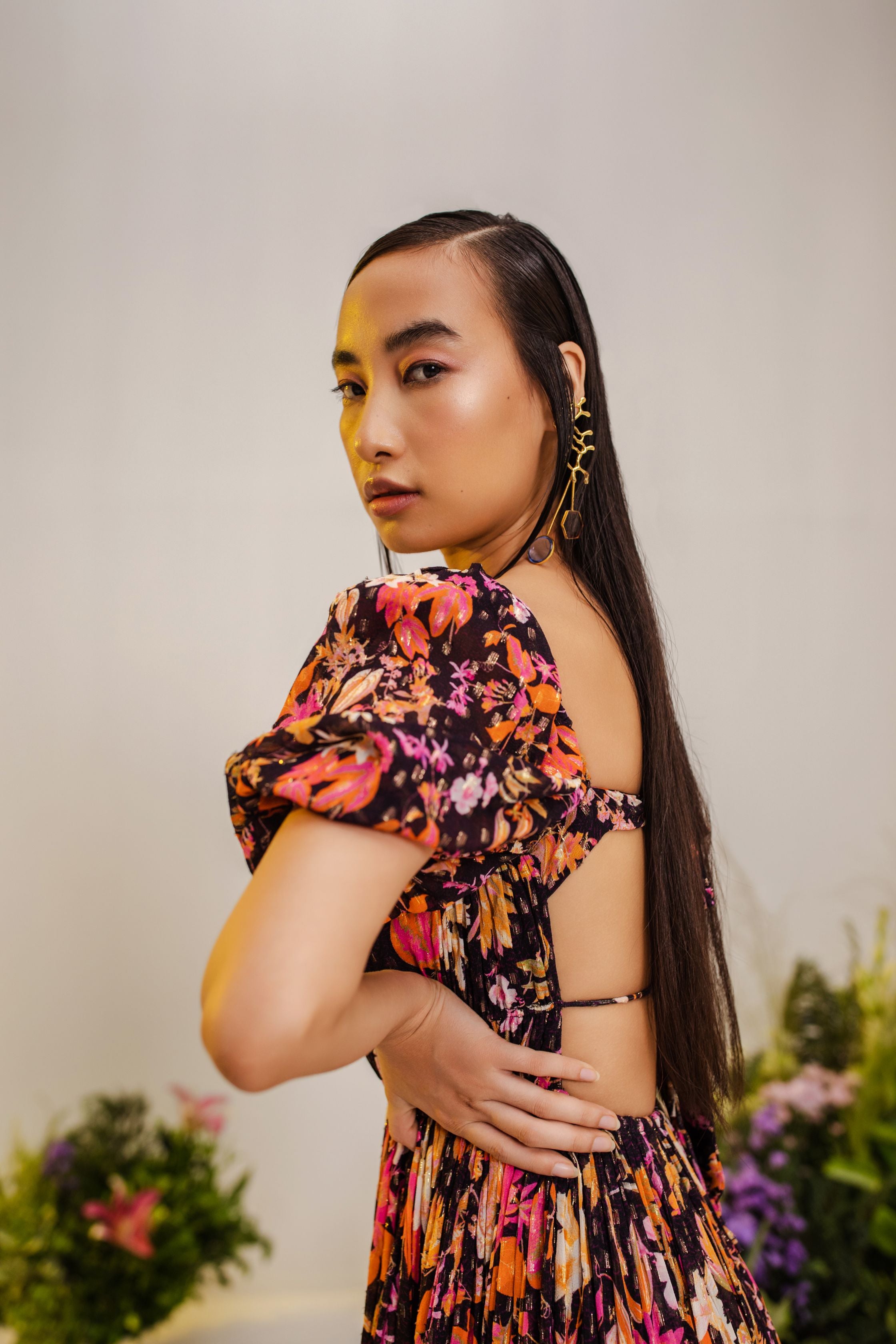 Haru High Low Long Trail Dress