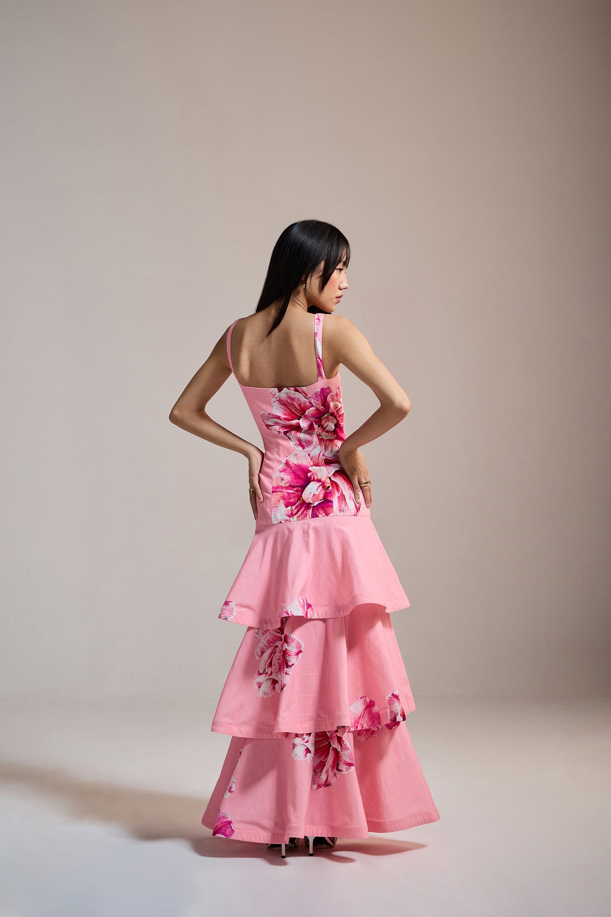 PEONY CASCADE DRESS