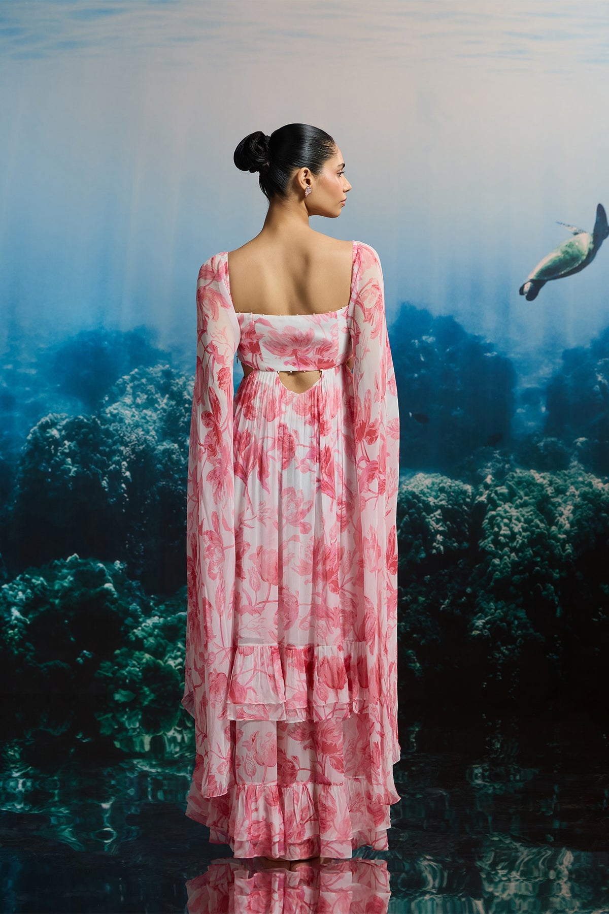 OCEAN BLOOM MAXI DRESS