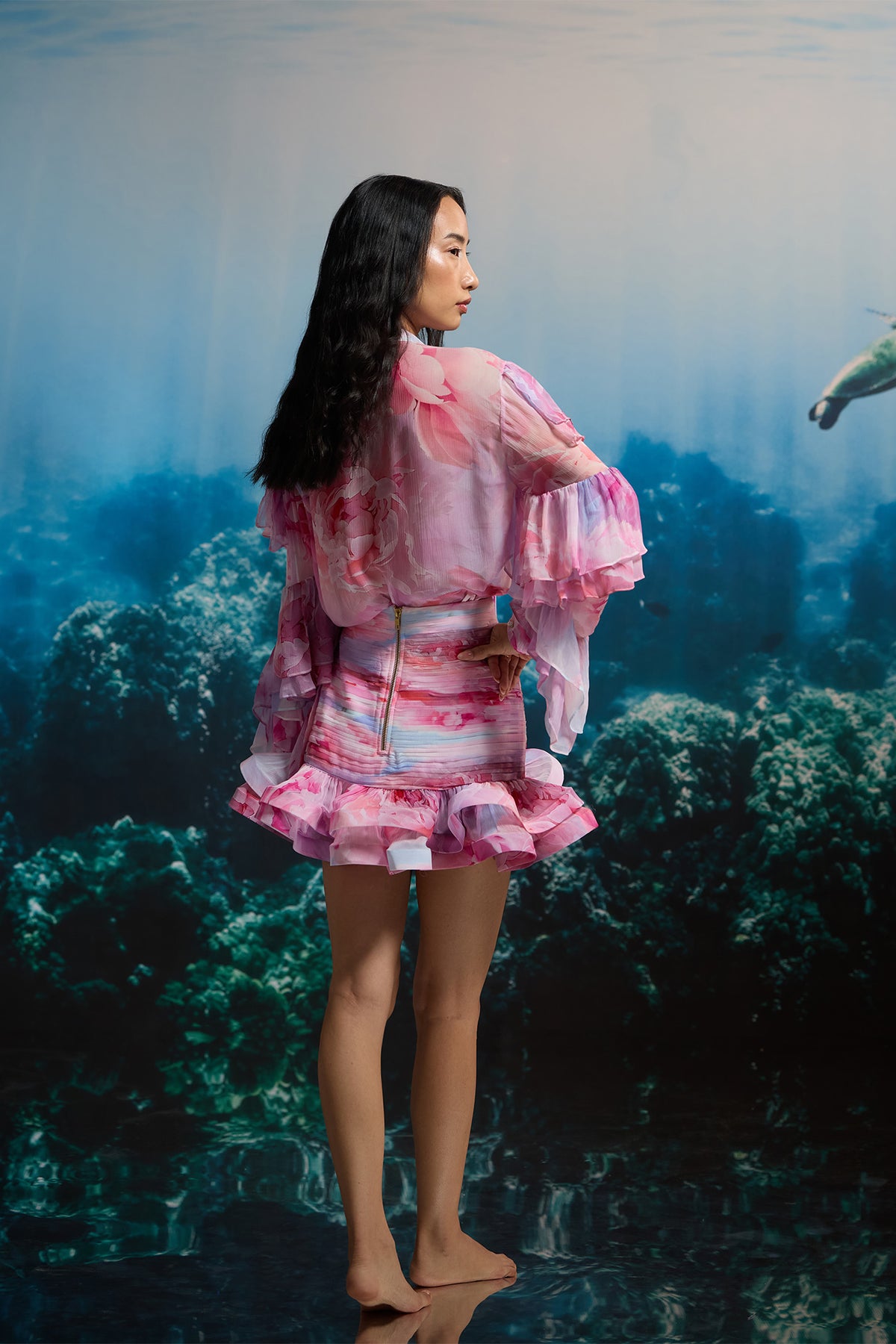 BLUSH REEF MINI SKIRT