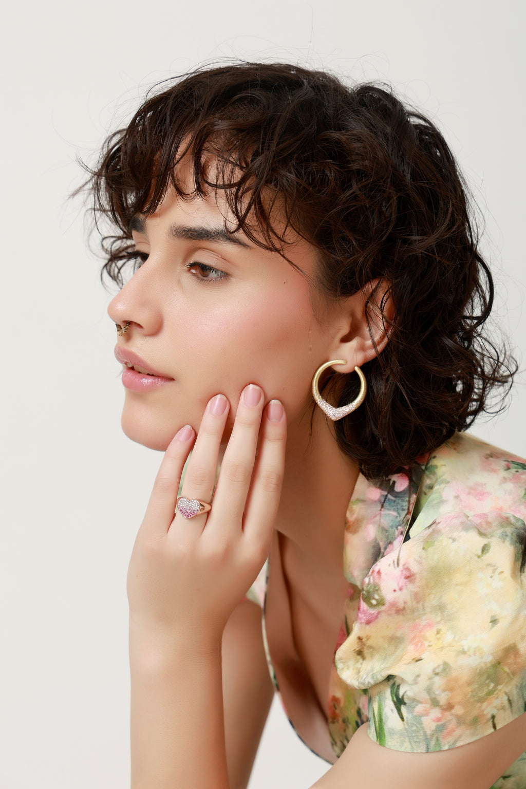 Botanical Romance Fit-and-Flare Midi Dress