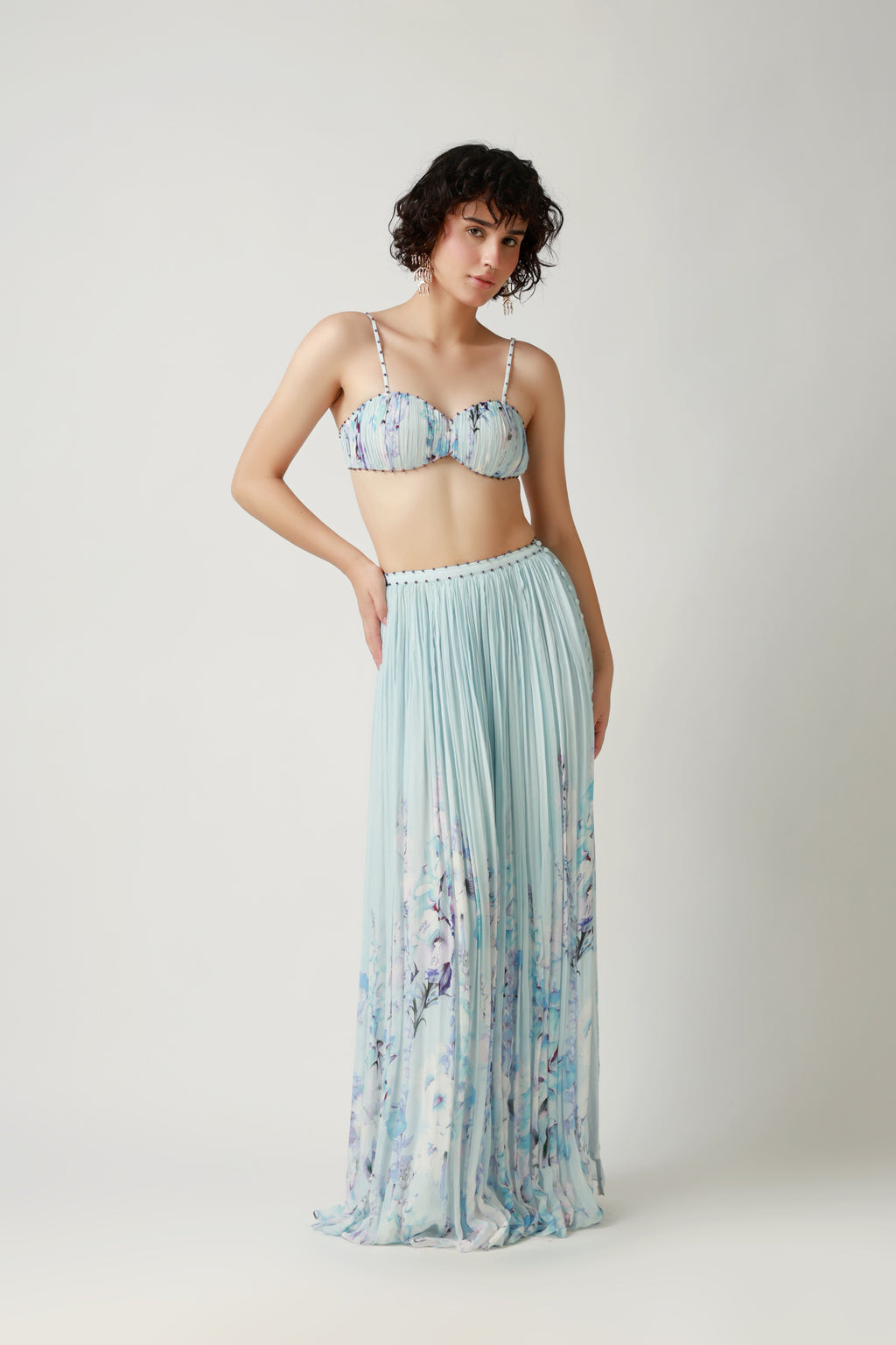 Seafoam Bralette & Maxi Skirt Set