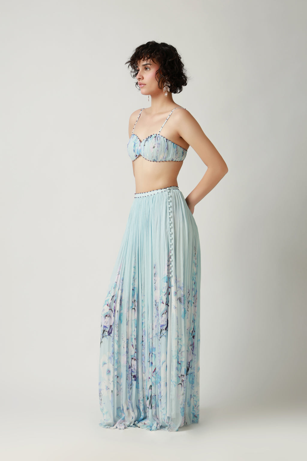 Seafoam Bralette & Maxi Skirt Set