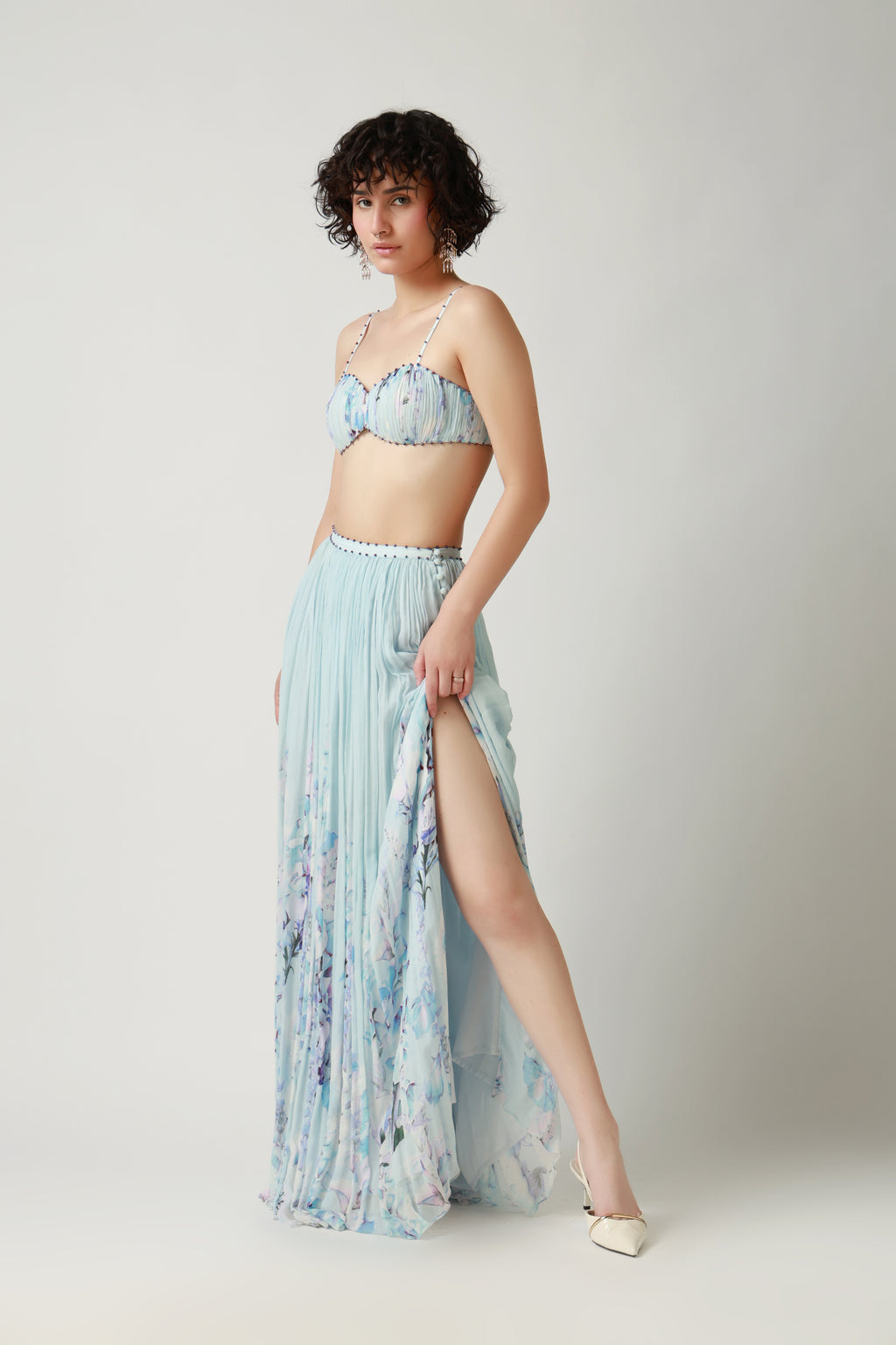 Seafoam Bralette & Maxi Skirt Set