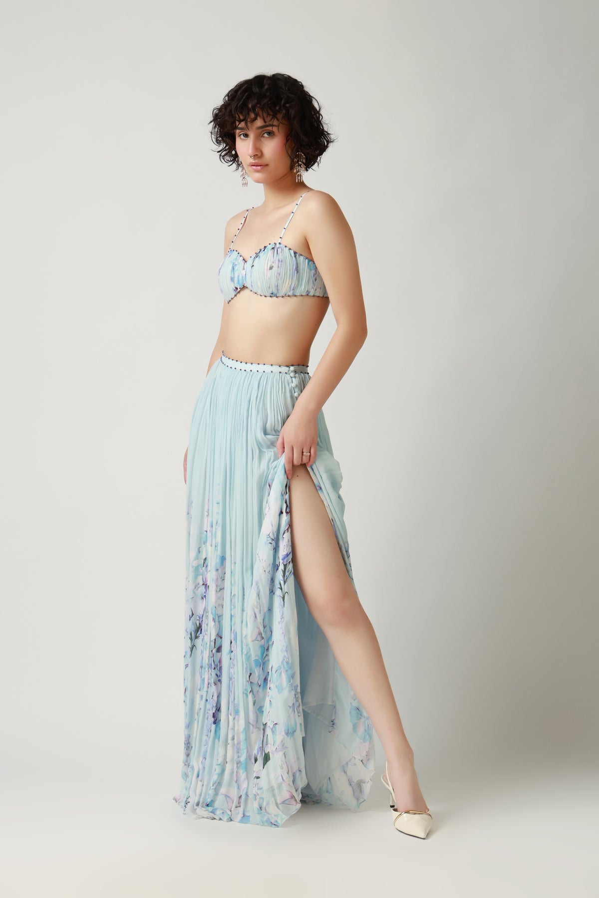 Seafoam Bralette & Maxi Skirt Set