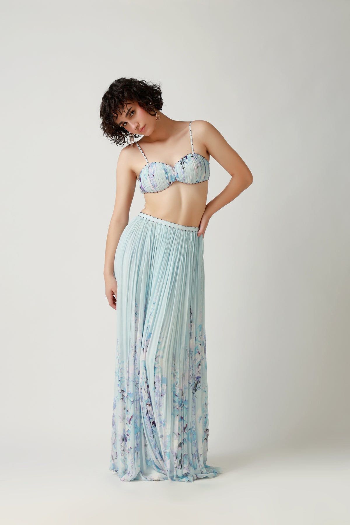 Seafoam Bralette & Maxi Skirt Set