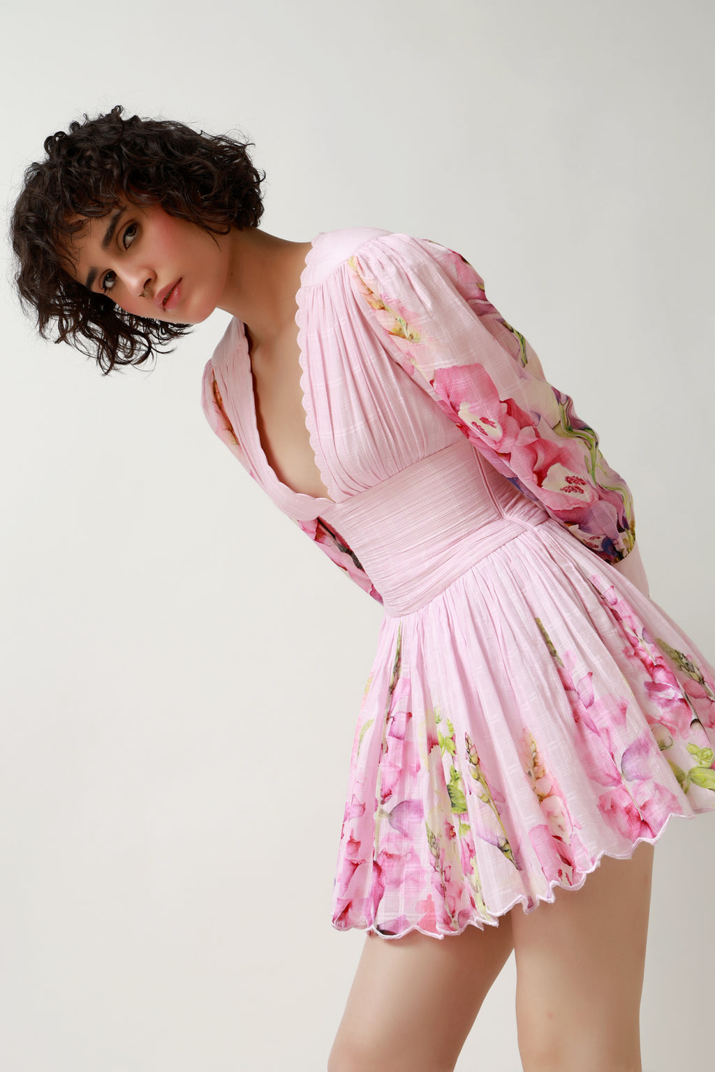 Petal Reverie Mini Dress