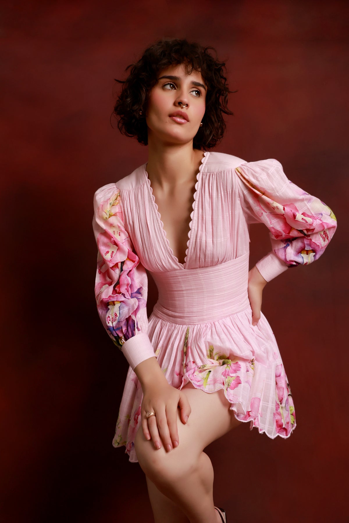 Petal Reverie Mini Dress