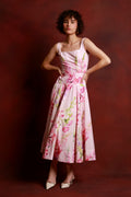 Blush Garden Floral Midi Dress