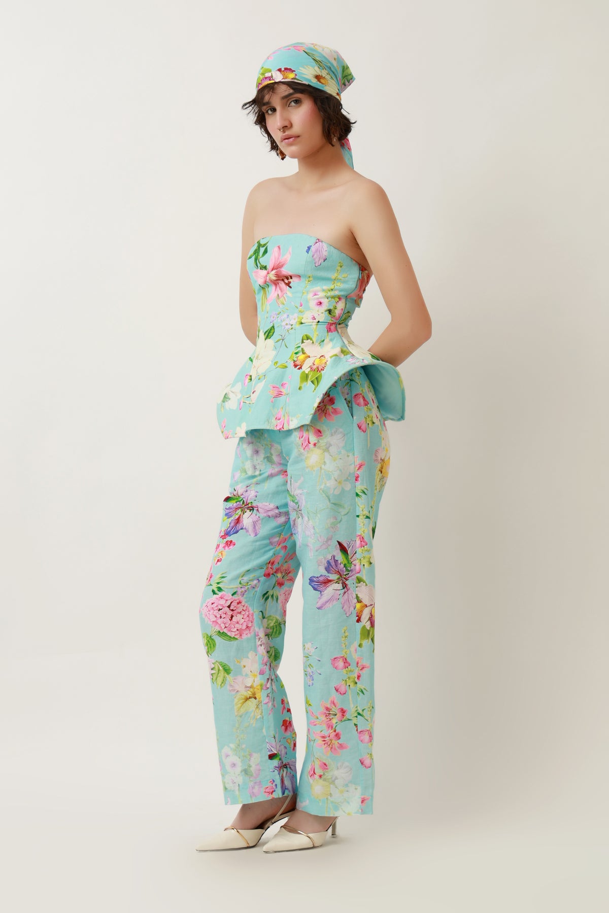 Botanical Bloom Peplum Co-Ord Set