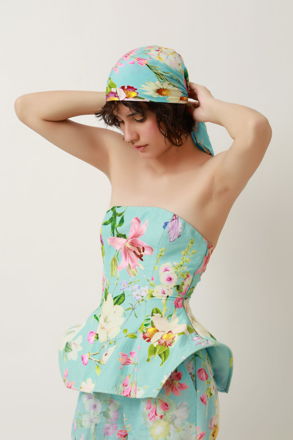 Botanical Bloom Peplum Co-Ord Set