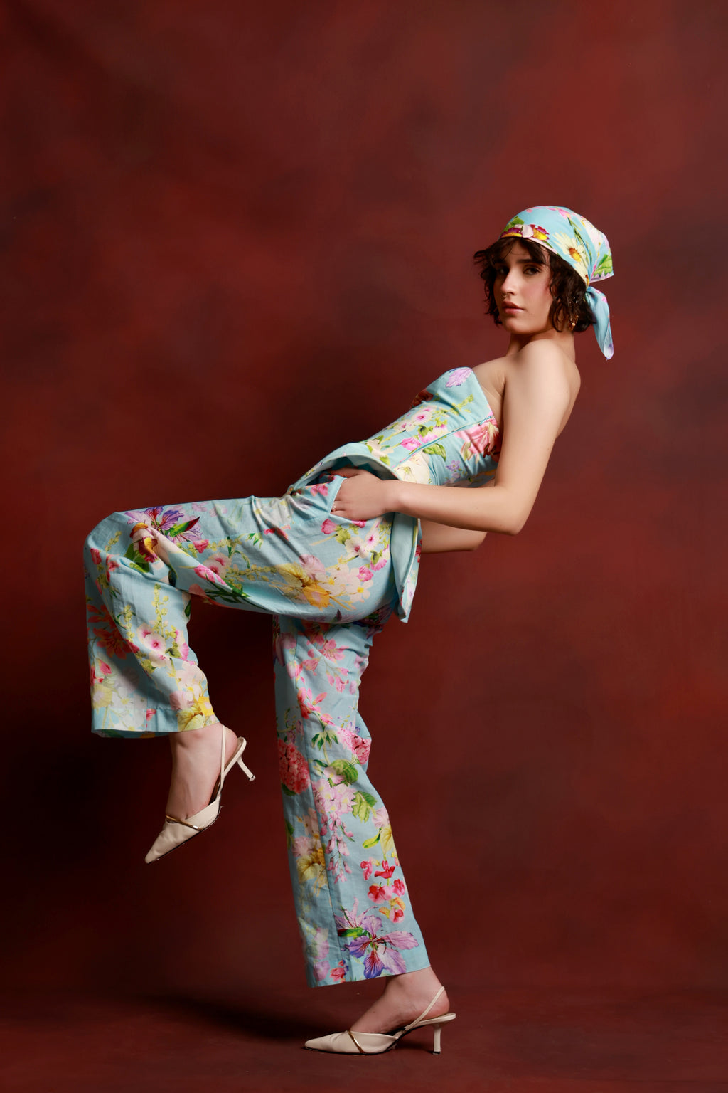Botanical Bloom Peplum Co-Ord Set