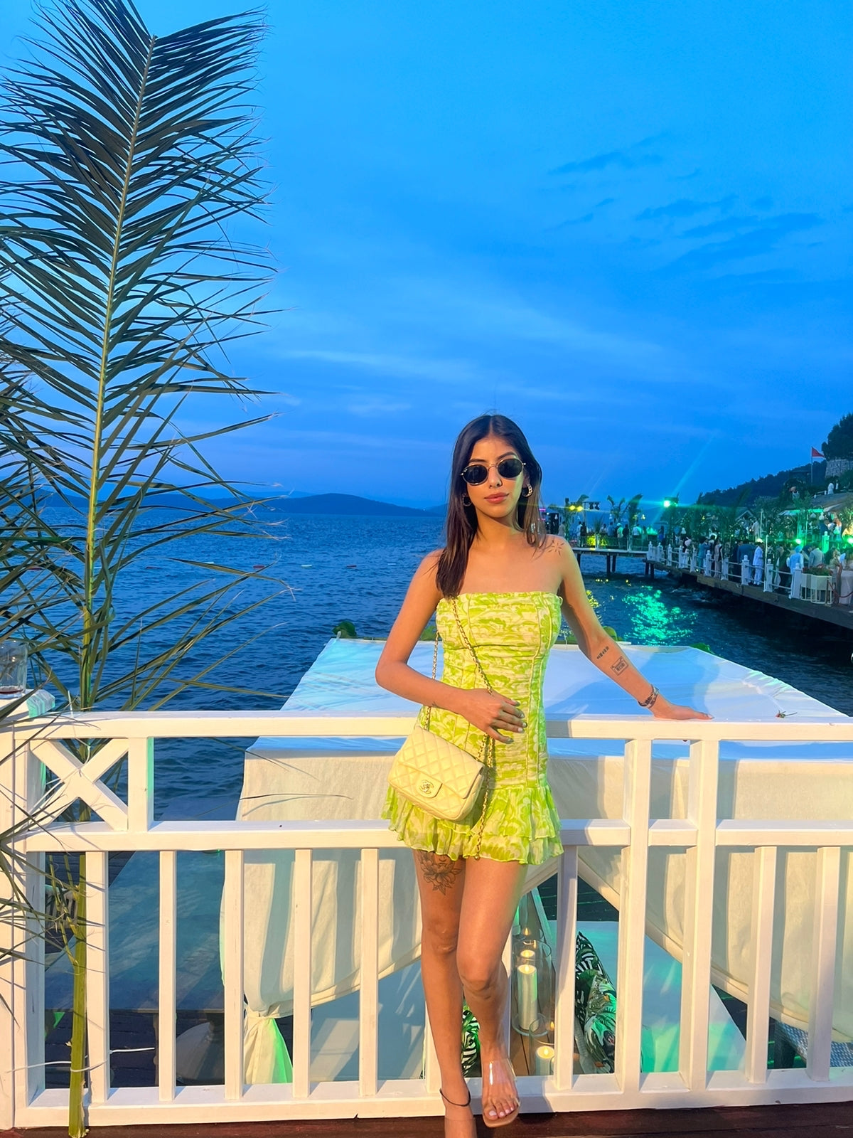 Janhvi Kapoor in Kioko Ruched Short Dress