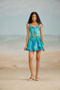 Darla Feather Corset Mini Dress