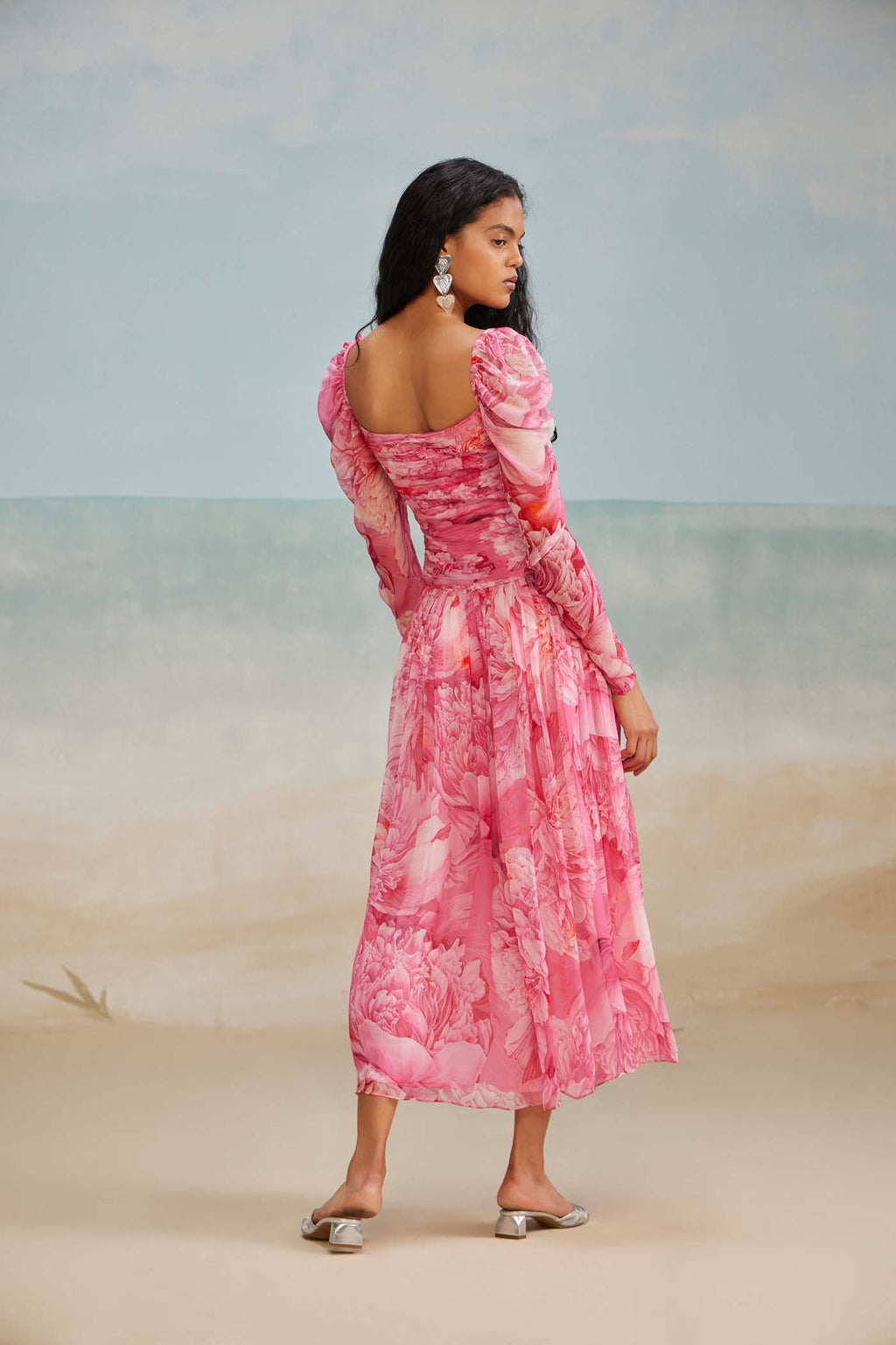 Lana Ruched Midi Dress