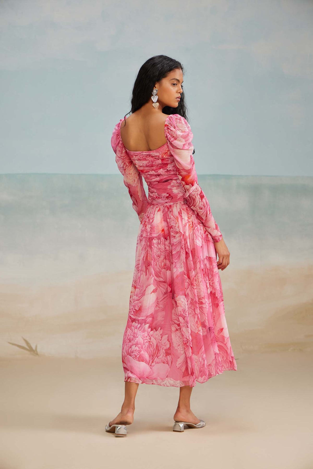 Lana Ruched Midi Dress