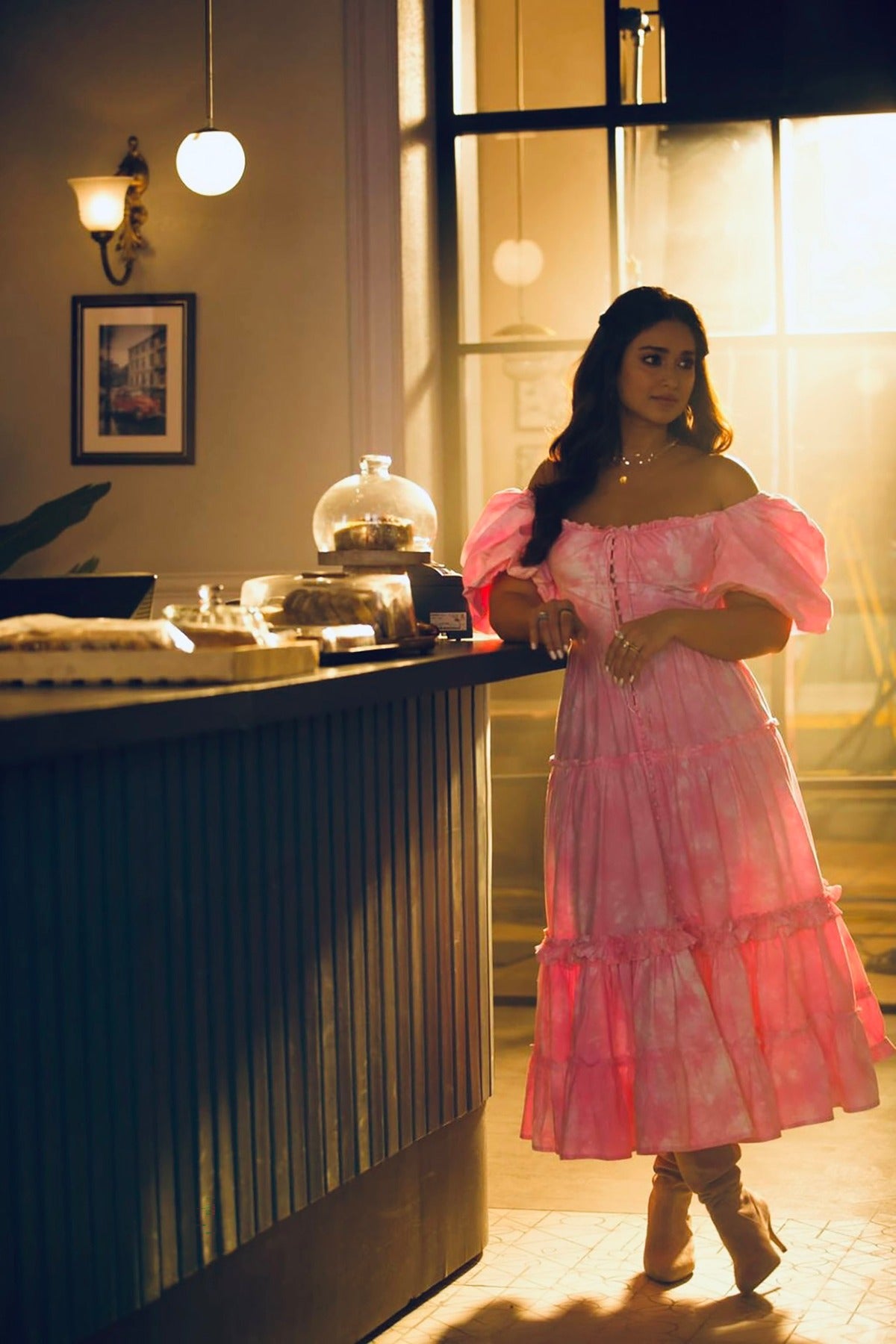 Bhumi Pednekar in Farren Midi Dress
