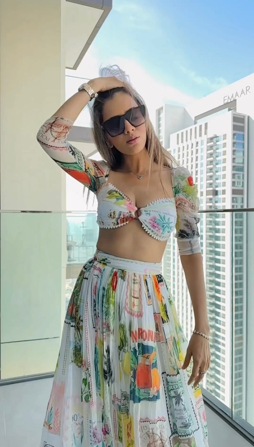 Koto Bandeau & Midi Skirt