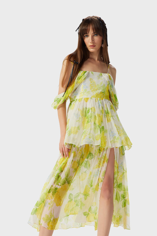 Fleur Strappy Midi Dress