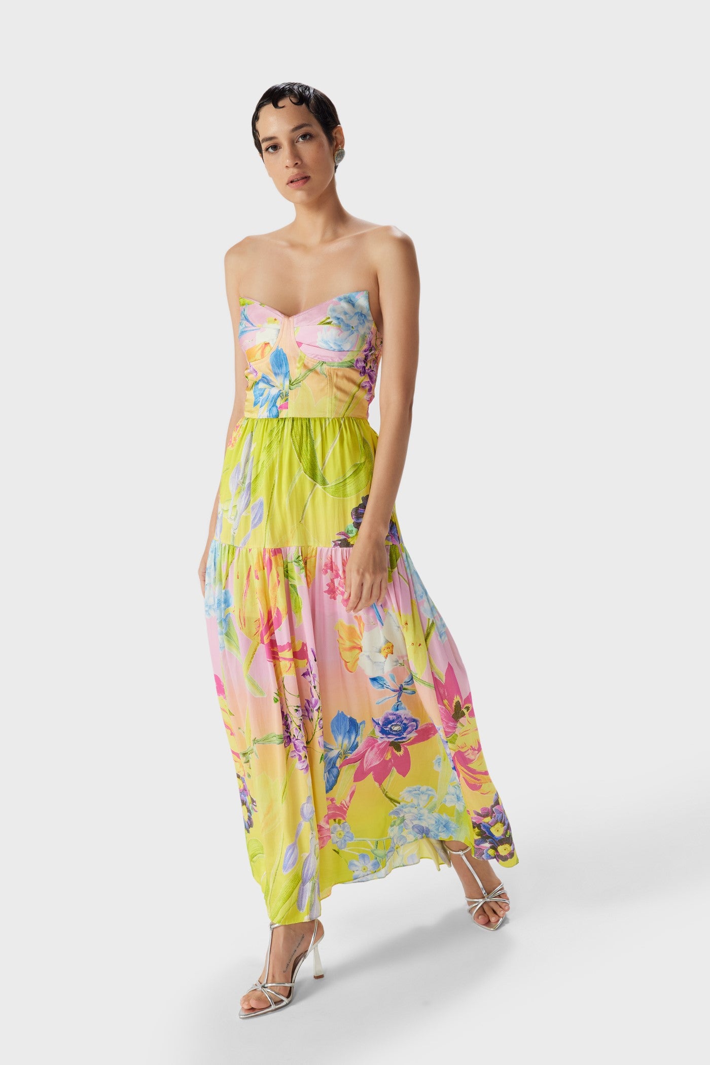Tira Corset Midi Dress