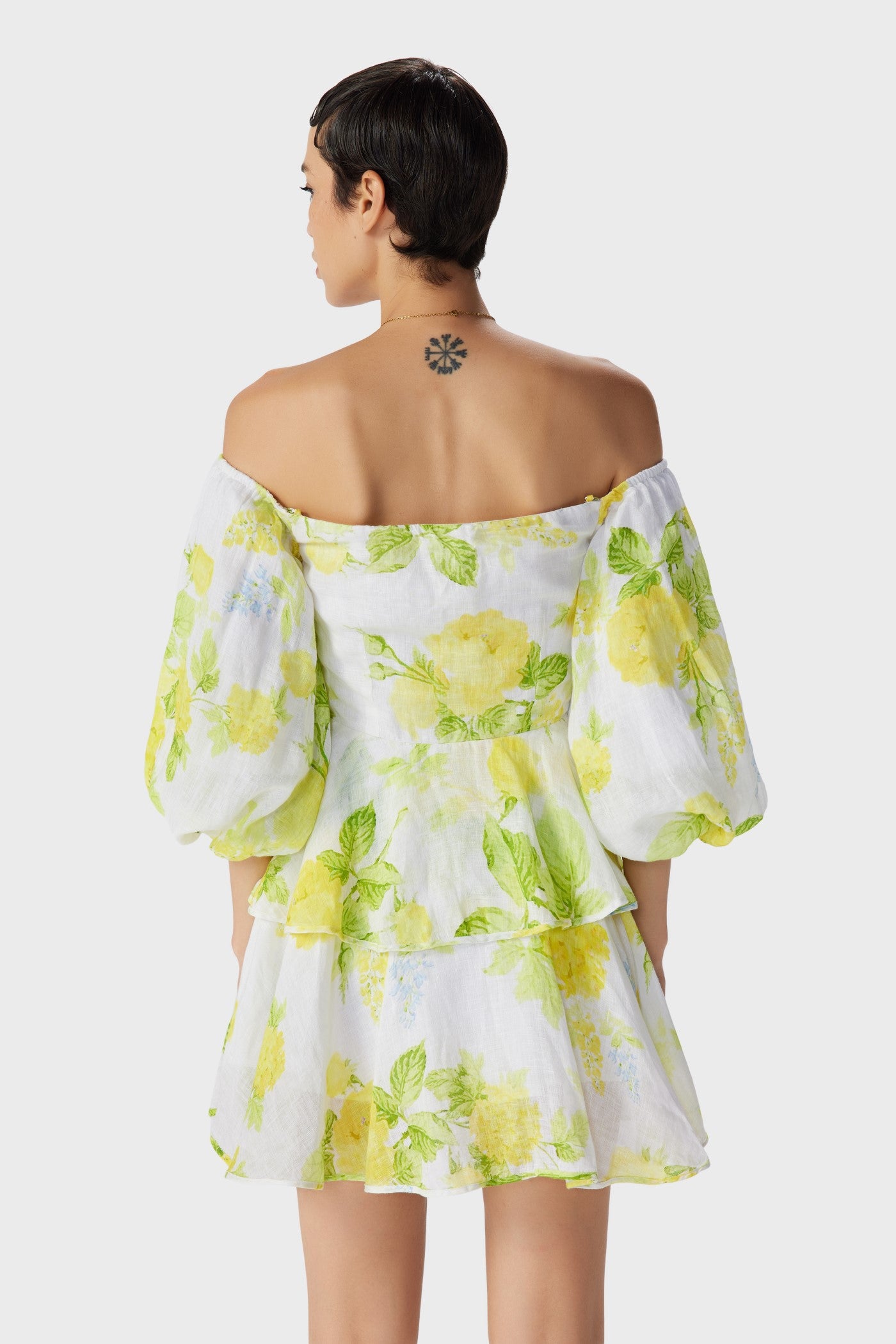 Fleur Off Shoulder Short Dress