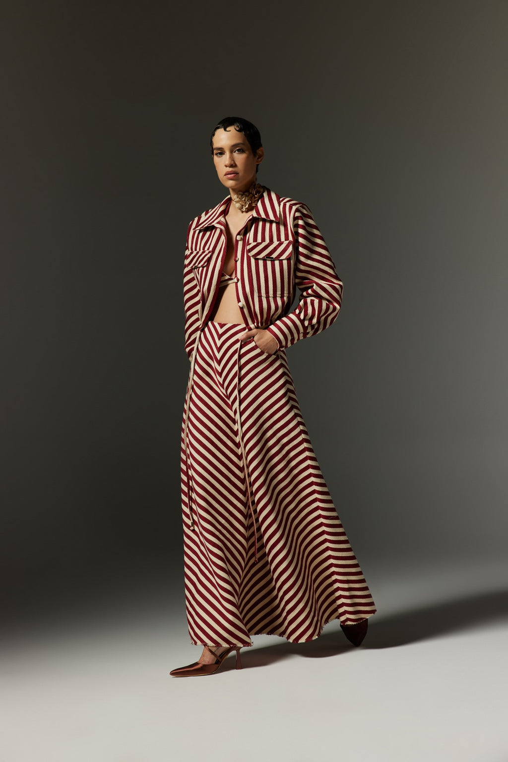 Bria A-line Long Skirt