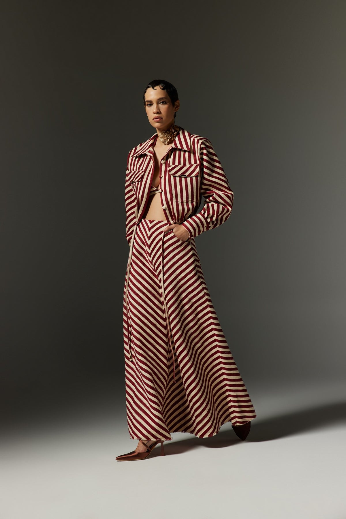 Bria A-line Long Skirt