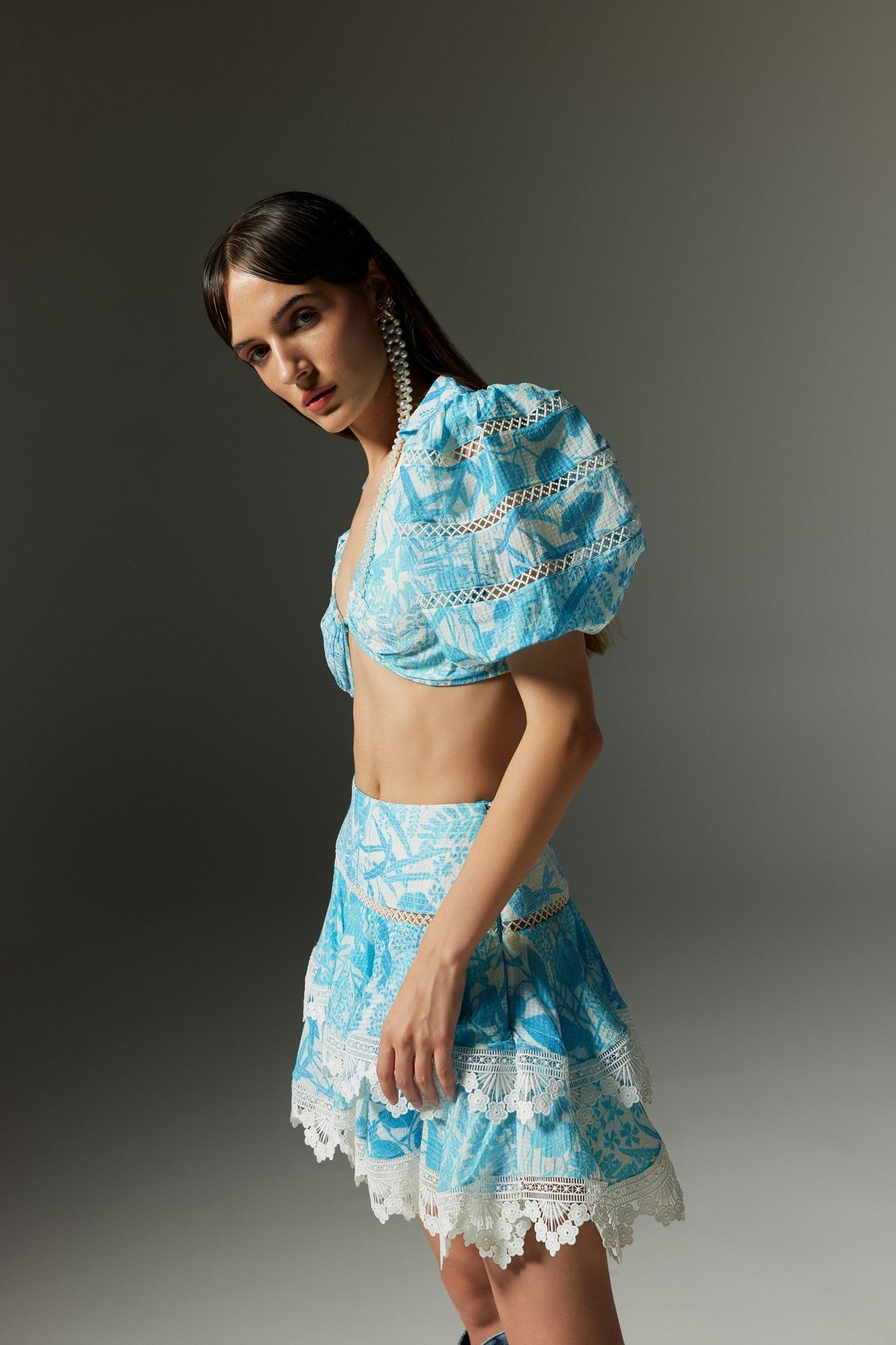 Tal Set(Crop Top & Skirt)