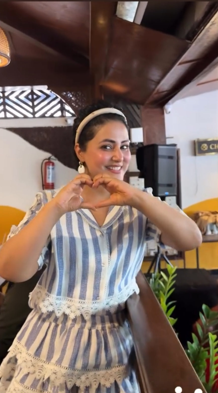 Hina Khan in Tate Mini Skirt